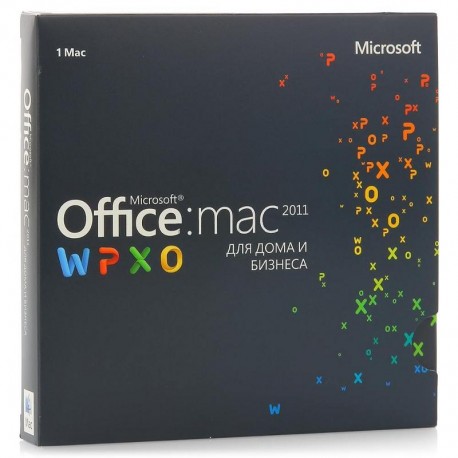 Microsoft Office 2011 Mac BOX Home and Business Rus