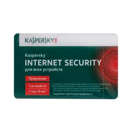 Kaspersky Internet Security Multi-Device Russian Edition. 5-Device 1 year Renewal Card